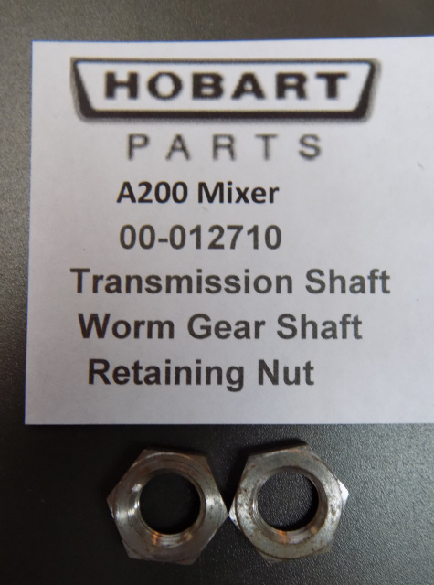 Hobart A200 Transmission Shaft & Worm Gear Shaft Retaining Nuts 00-012710 Sold In Pairs